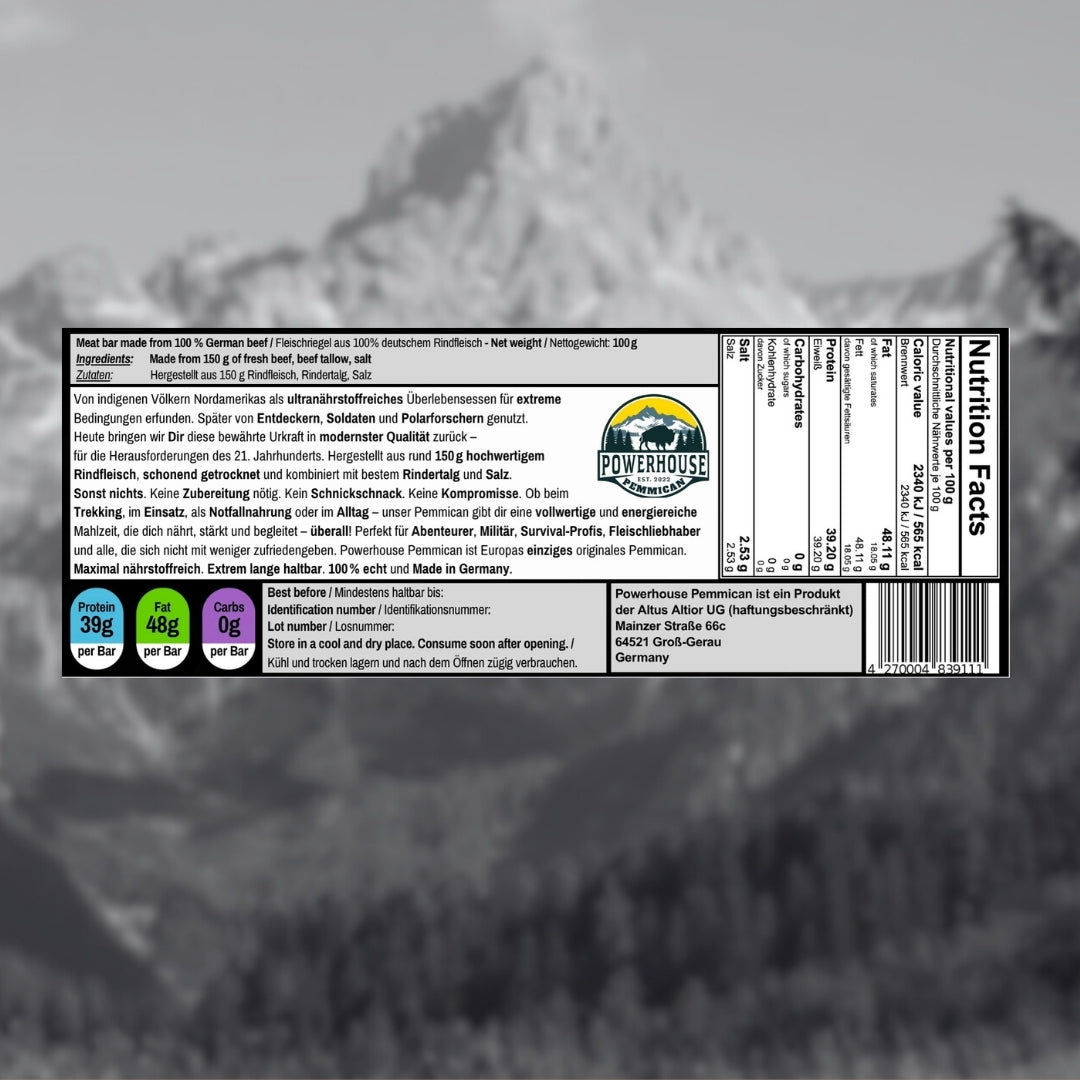 Powerhouse Pemmican - PURE